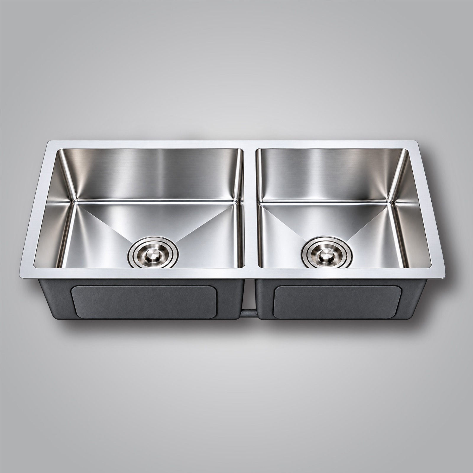 Double Bowl Kitchen Sink With Brushed Finish