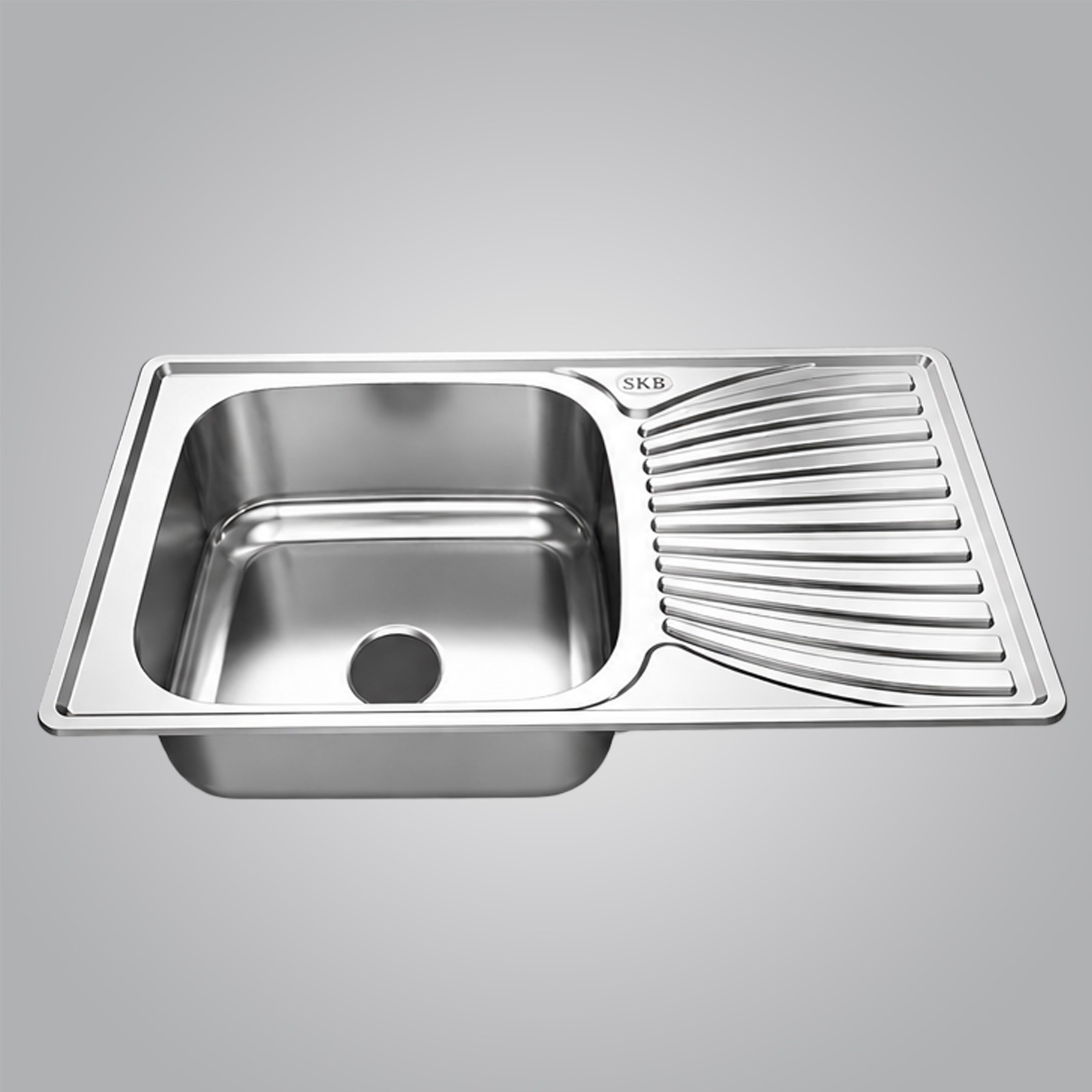 Single Bowl Kitchen Sink With an Designed drainboard