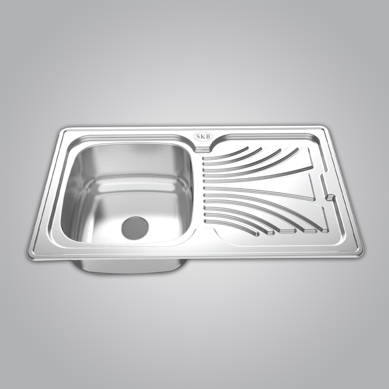Kitchen Sink Featuring an Sloped Drain Board