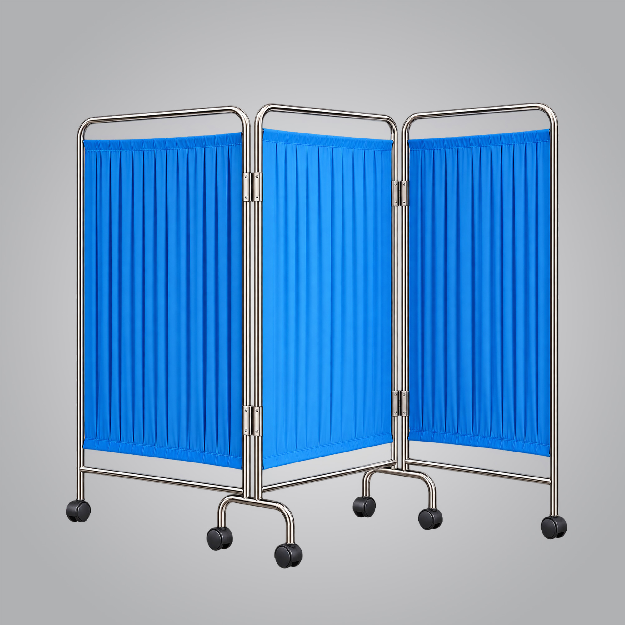 Hospital patient bedside partition screen stand