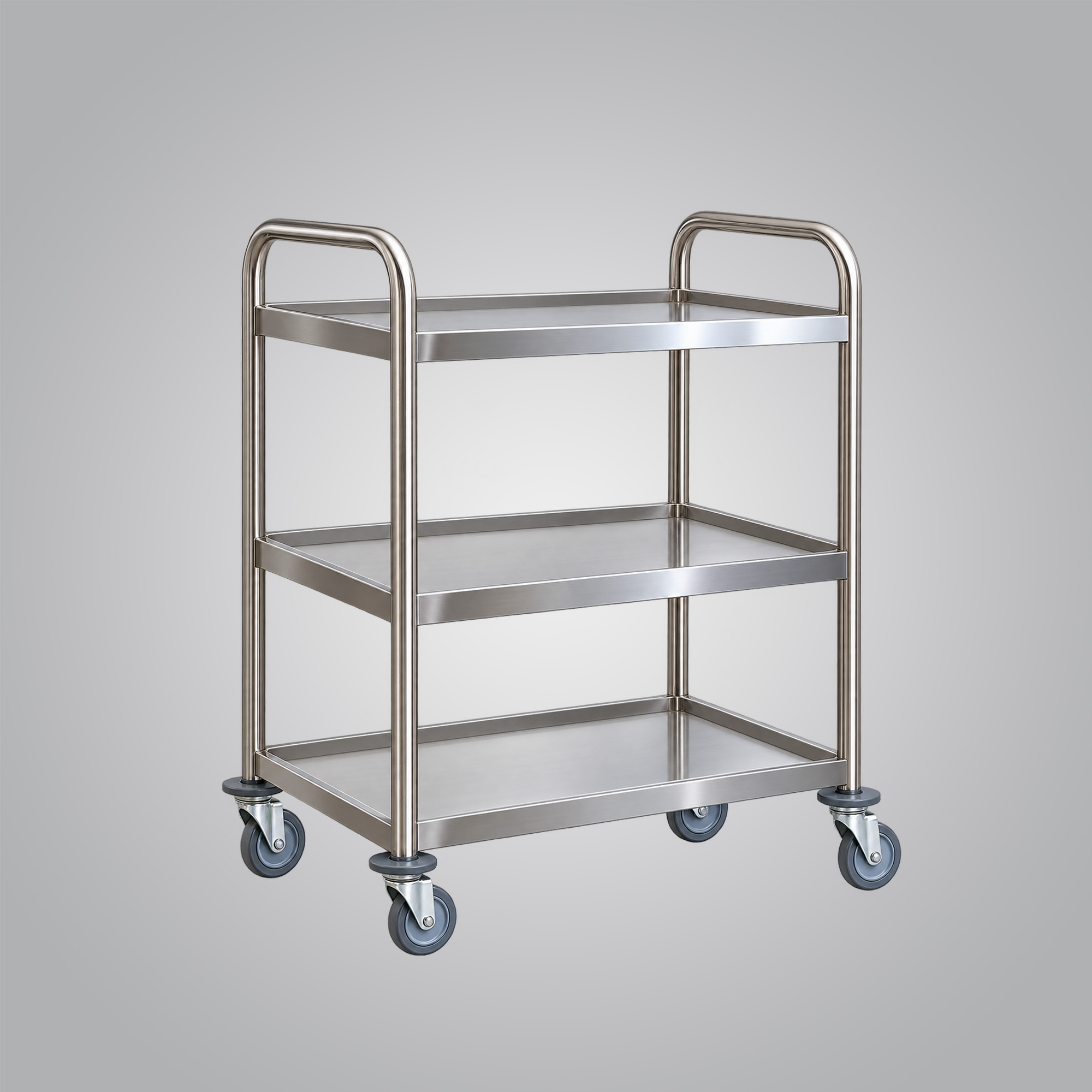 3-tier stainless steel utility and service trolley