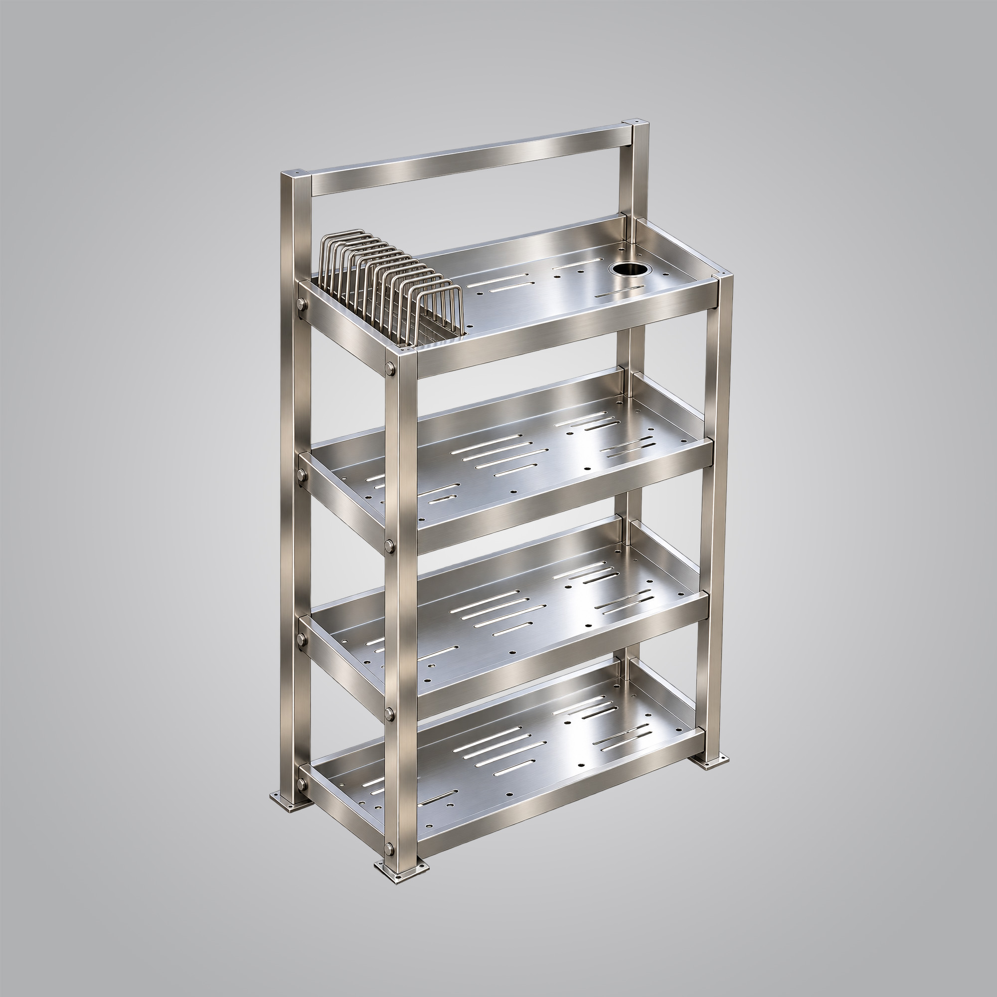 Stainless steel kitchen sheet rack