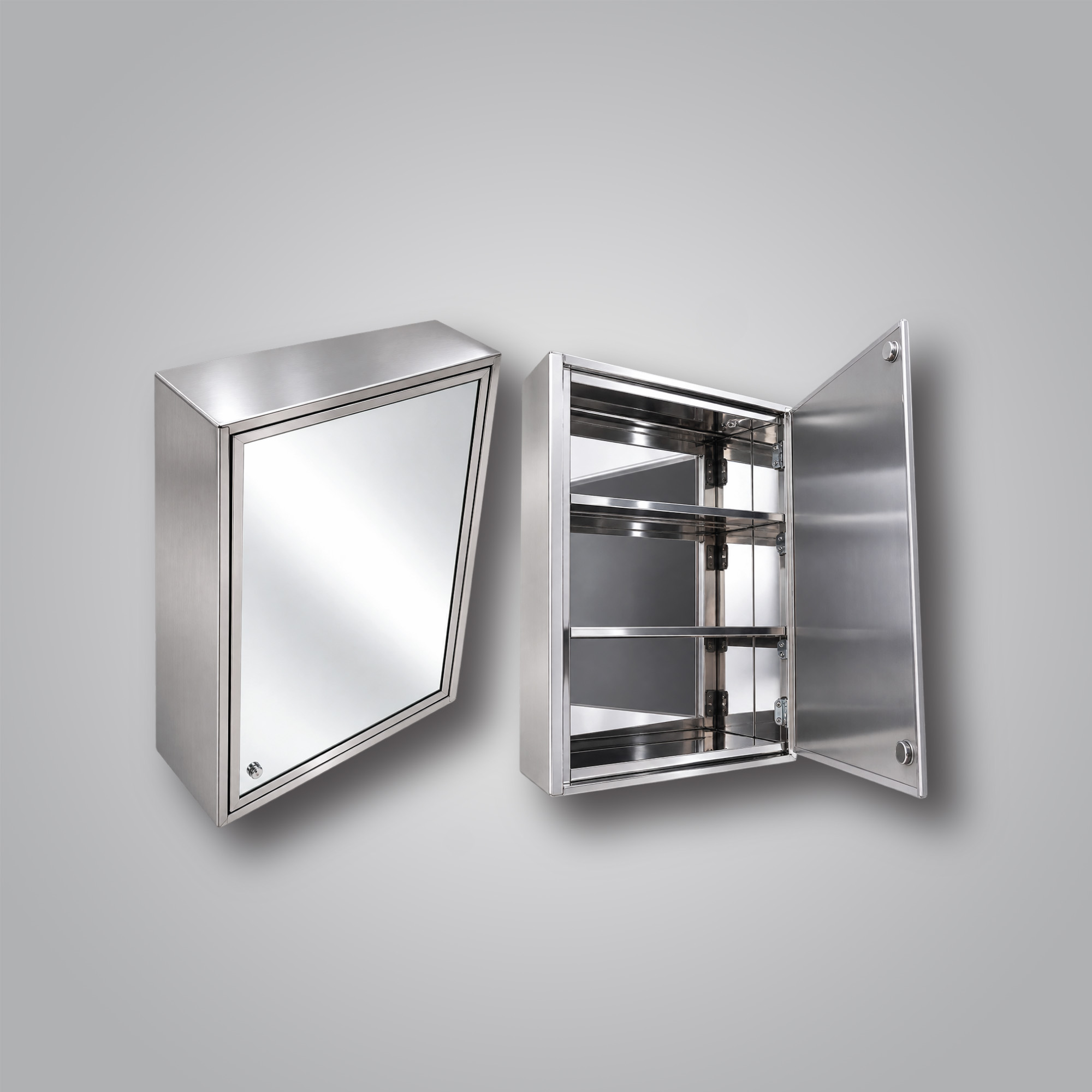 wall-mounted stainless steel cabinet