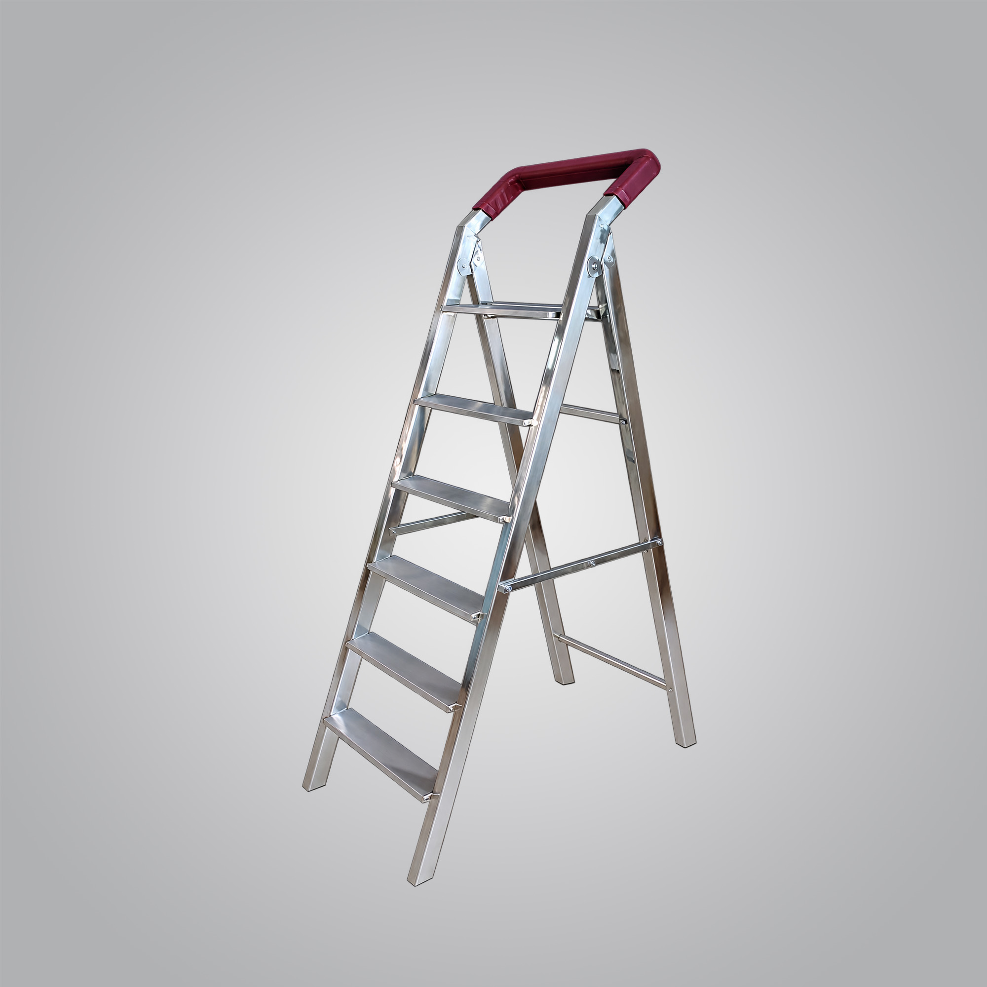 SKB Folding Stainless Steel 5-Step Ladder