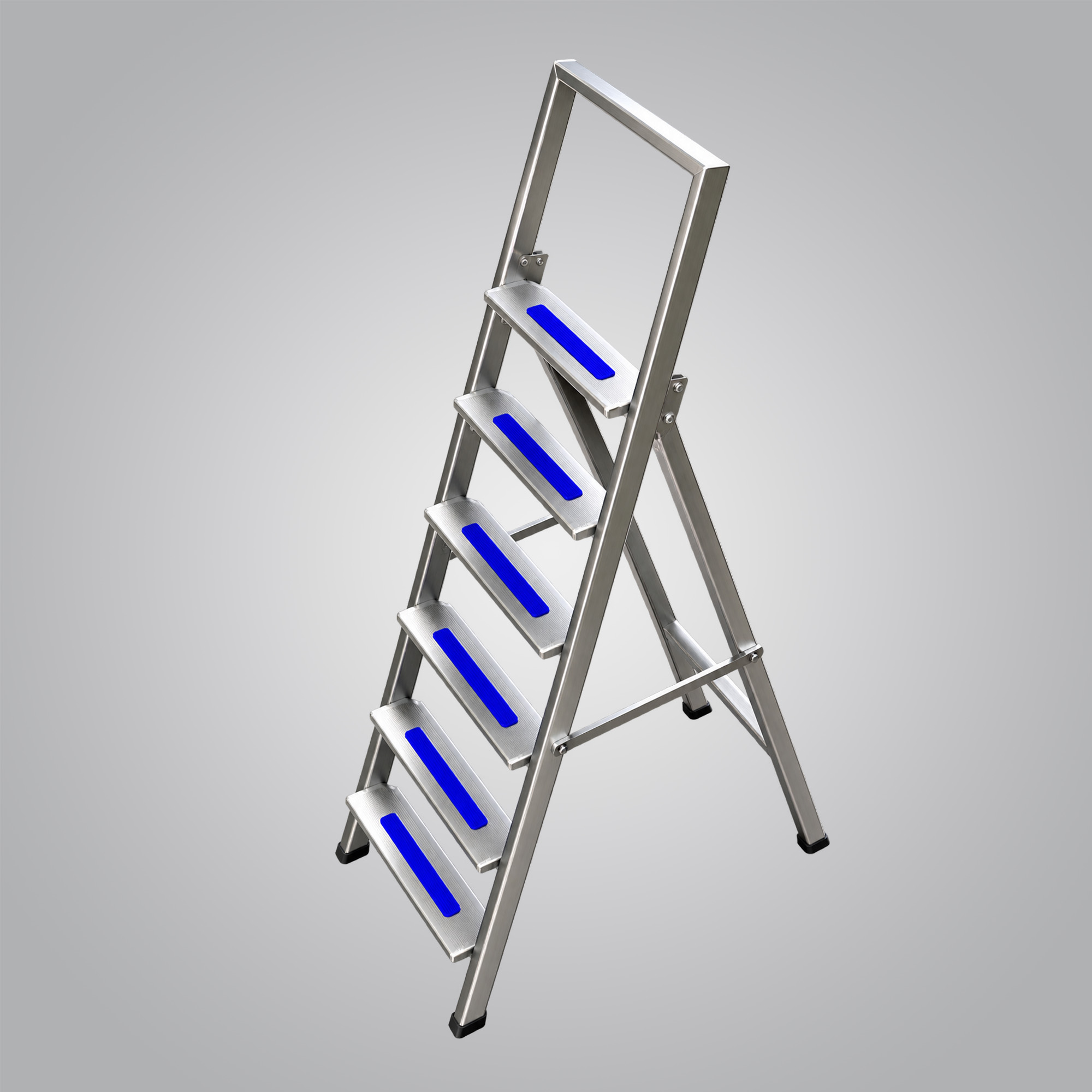 Folding platform step ladder