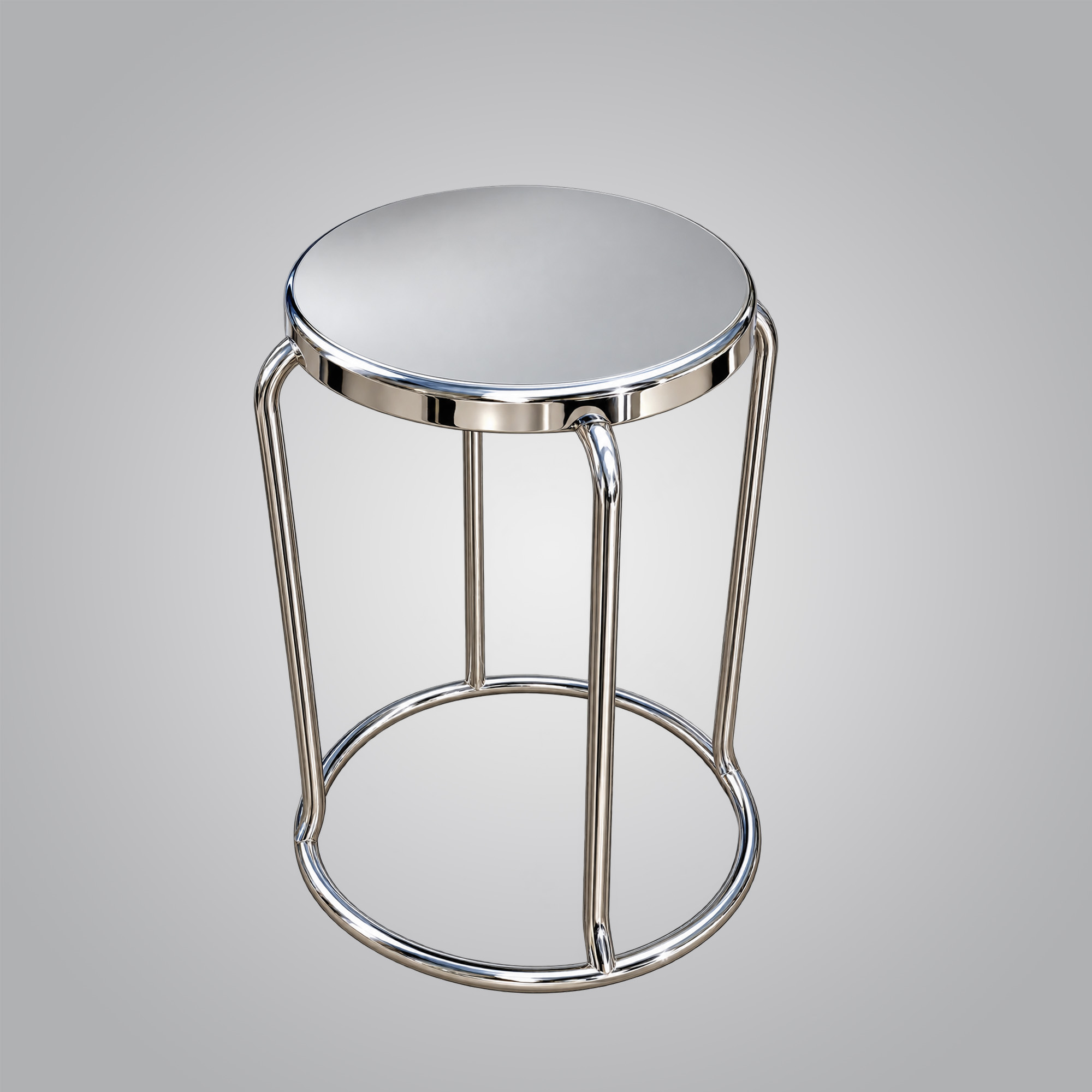 Stainless steel round stool
